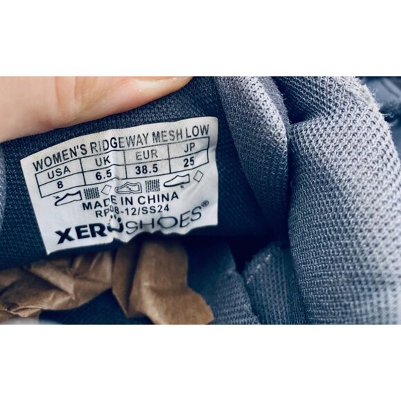 Xero Shoes Womens 8 Gray Ridgeway Mesh Zero Drop Barefoot Sneakers - Picture 5 of 11